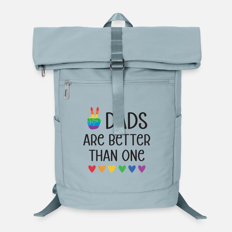 LGBTQ Pride Month - Two Dads Are Better Than One Laptop Backpack