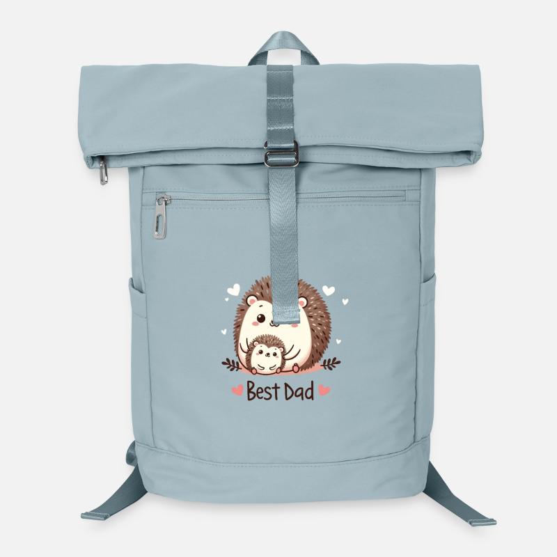 Bester Papa Igel Laptop-Rucksack 