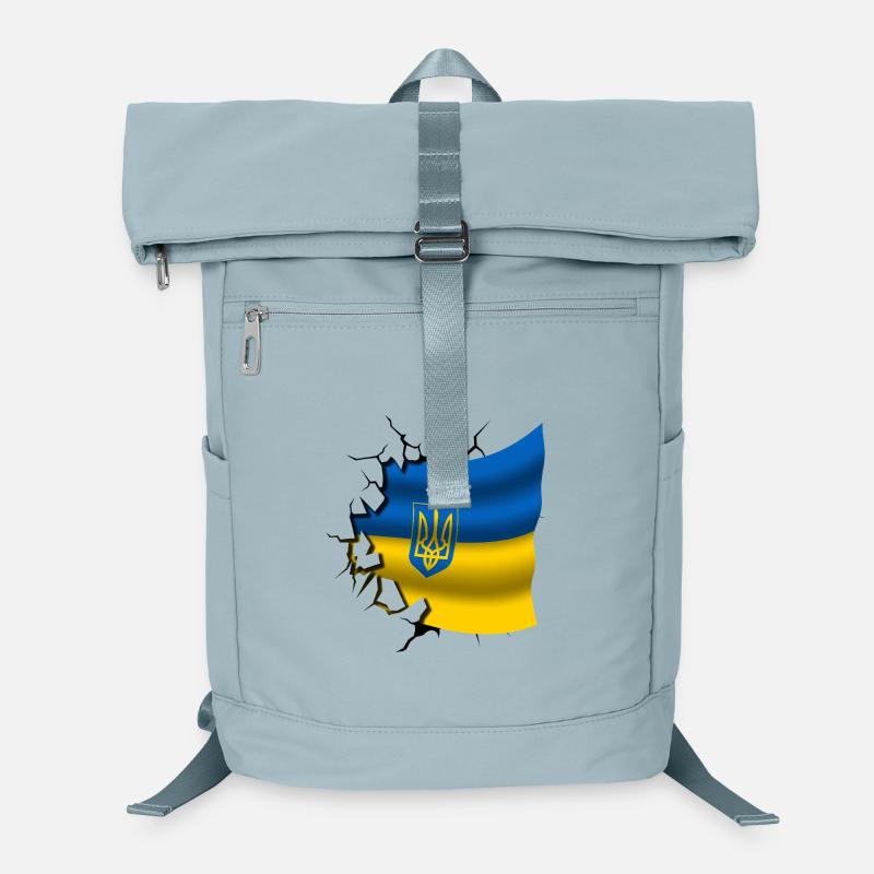 Flagge der Ukraine - Ukraine - Flagge Broken Design Laptop-Rucksack 