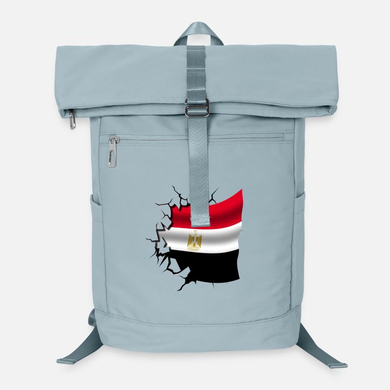 Flag of Egypt - Egypt - Flag Broken Design Laptop Backpack