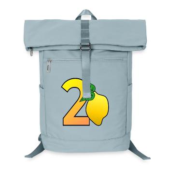 Zahl Zwanzig - Zitrone - 20 - Laptop-Rucksack  - Eisblau - Vorne