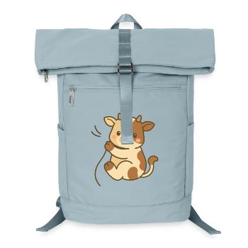 Kuschelkalb-Charme - Laptop-Rucksack  - Eisblau - Vorne