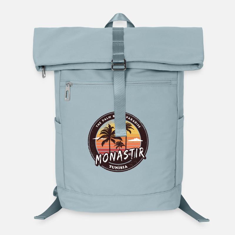 Monastir Palmen Vintage Design Laptop-Rucksack 