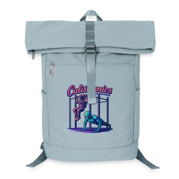 Calisthenics Astronaut Alien Klimmzüge Geschenk - Laptop-Rucksack  - Eisblau - Vorne