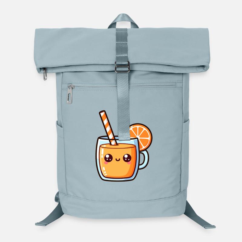 Kawaii Zitrussaft Becher Design Laptop-Rucksack 