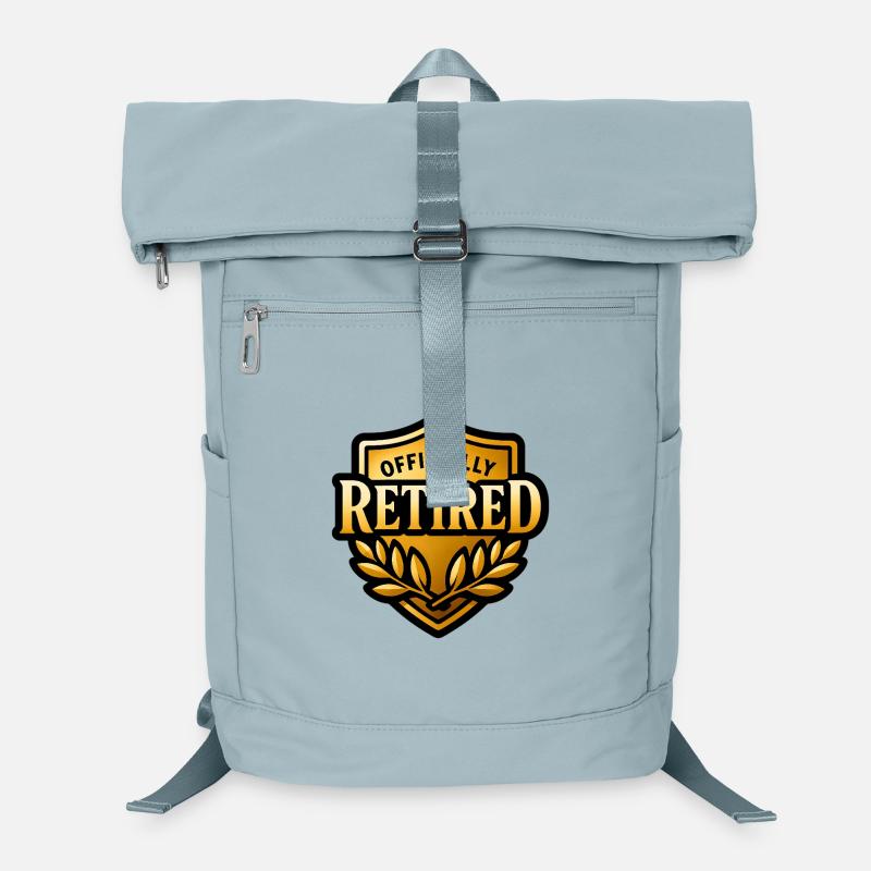 Blason doré Officially Retired Sac à dos ordinateur