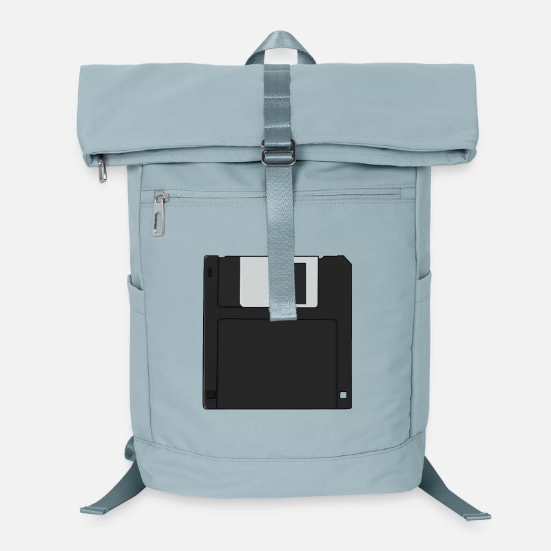 Disquette nostalgique 31/2 pouces Disquette rétro Sac à dos ordinateur