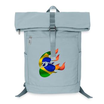 Drapeau du Brésil - Brésil - Ninja - Sac à dos ordinateur - bleu glacier - Devant