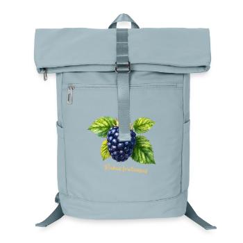 Brombeere – Botanisches Aquarell im Vintage-Stil - Laptop-Rucksack  - Eisblau - Vorne