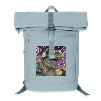 Party-Rex – Der König der Tanzfläche - Laptop-Rucksack  - Eisblau - Vorne