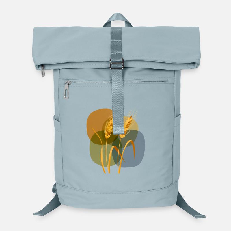 Motif de grain doré sur fond pastel Sac à dos ordinateur