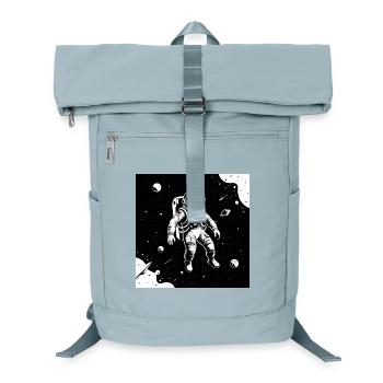 Weltraum-Astronaut im Mondhimmel - Laptop-Rucksack  - Eisblau - Vorne