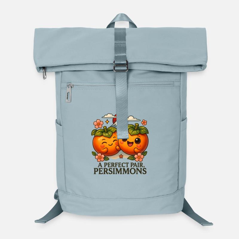 Japanese A Perfect Pair Persimmons Mount Fuji Laptop Backpack