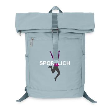 Sporty, dynamic, sporty silhouette - Laptop Backpack - ice blue - Front