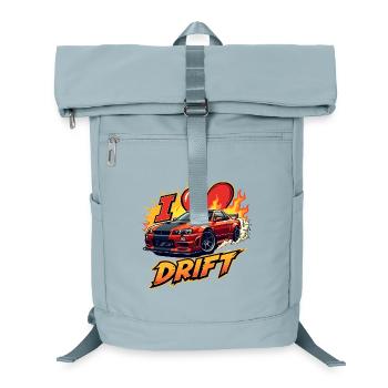 Speedster drift voiture illustration - Sac à dos ordinateur - bleu glacier - Devant
