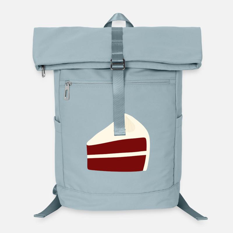 Whimsical Red Velvet Cake Illustration Laptop Backpack