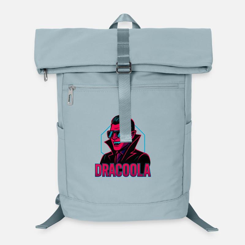 Dracula Dracoola Neon Illustration Rétro Sac à dos ordinateur