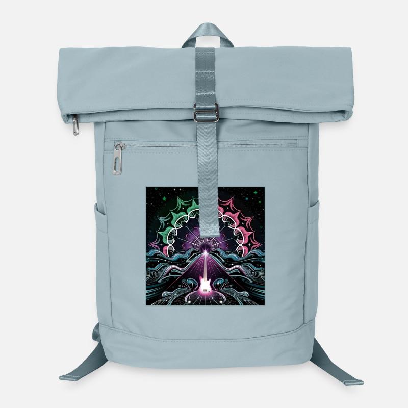 Neon Psychedelic Guitar Masterpiece Laptop Backpack