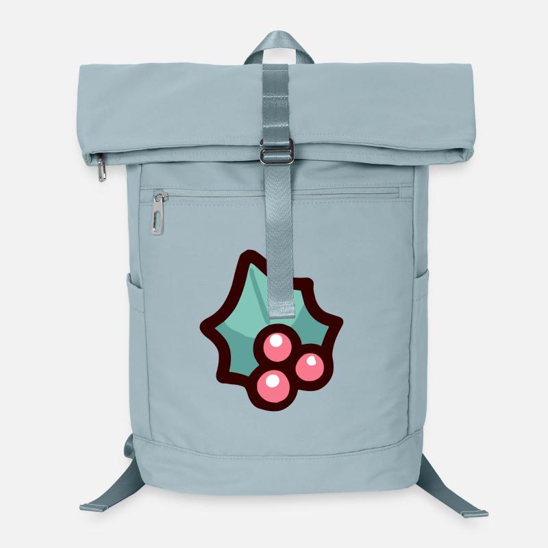 Festive Holly Berry Design for Apparel - Laptop Backpack - ice blue