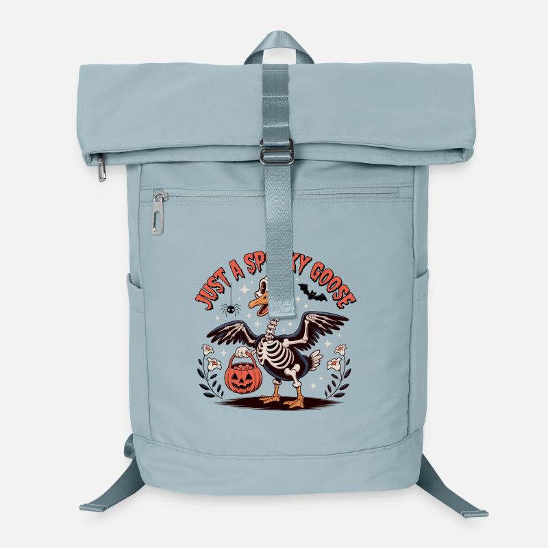 Just A Spooky Goose Halloween Silly Goose Laptop Backpack