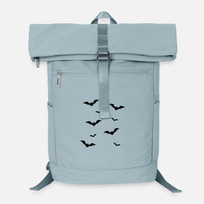Bat Swarm Silhouette Illustration Laptop Backpack
