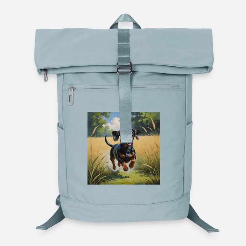 Joyful Terrier in Nature Laptop Backpack