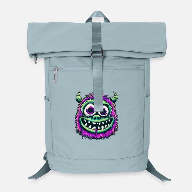 Colorful Psychedelic Monster Laptop Backpack