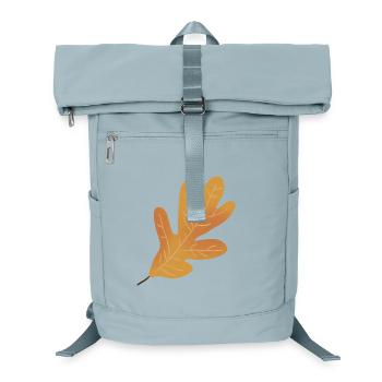 Herbst Eichenblatt Illustration - Laptop-Rucksack  - Eisblau - Vorne