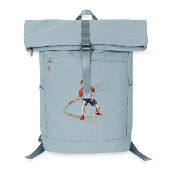 Joueur de tennis de table dynamique avec des effets énergétiques - Sac à dos ordinateur - bleu glacier - Devant