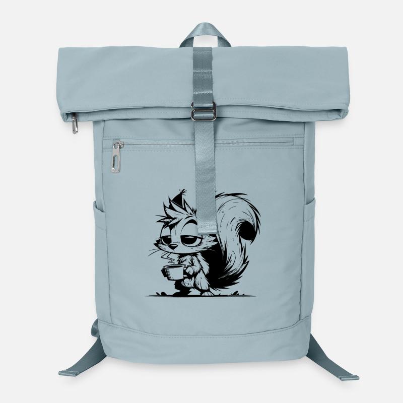 Bitte nicht stören – Eichhörnchen Kaffeezeit Laptop-Rucksack 