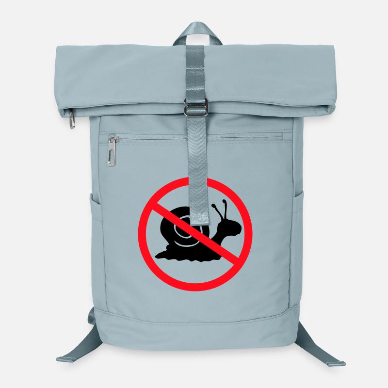Schnecke Verboten Schild Zone gegen keine Hinweis Laptop-Rucksack 
