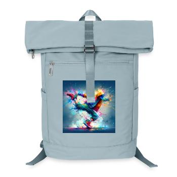 Urbaner Tanz in explosiven Farben - Laptop-Rucksack  - Eisblau - Vorne