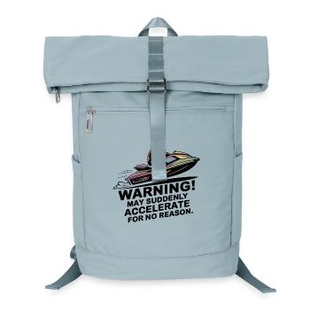 Attention je peux accélérer l’humour du jetski - Sac à dos ordinateur - bleu glacier - Devant