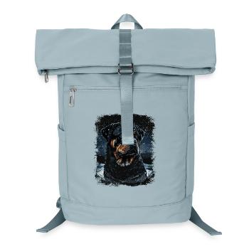Rottweiler Hund - Laptop-Rucksack  - Eisblau - Vorne