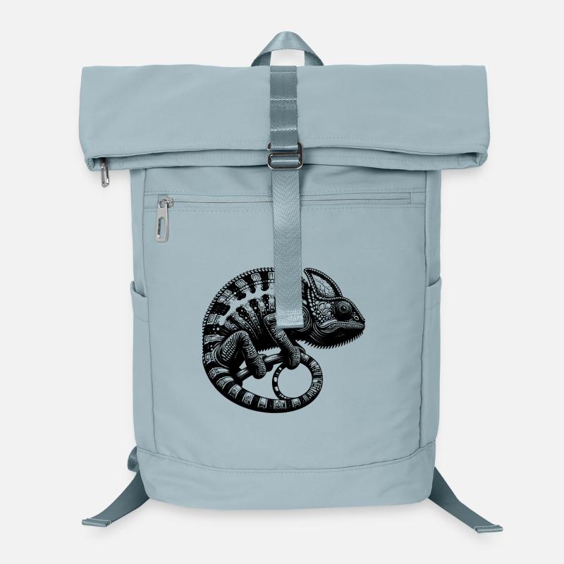 Jungle Reptile Chamäleon Tattoo Laptop-Rucksack 