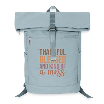Dankbarkeit und Rede der Liebe Design - Laptop-Rucksack  - Eisblau - Vorne