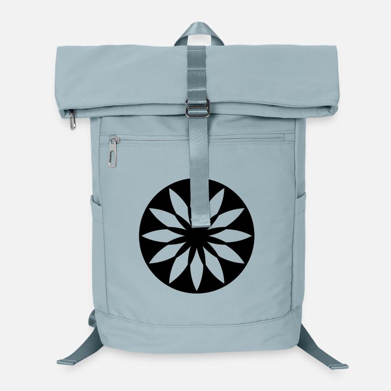 Stellar Bloom – Kornkreis-Mandala Laptop-Rucksack 