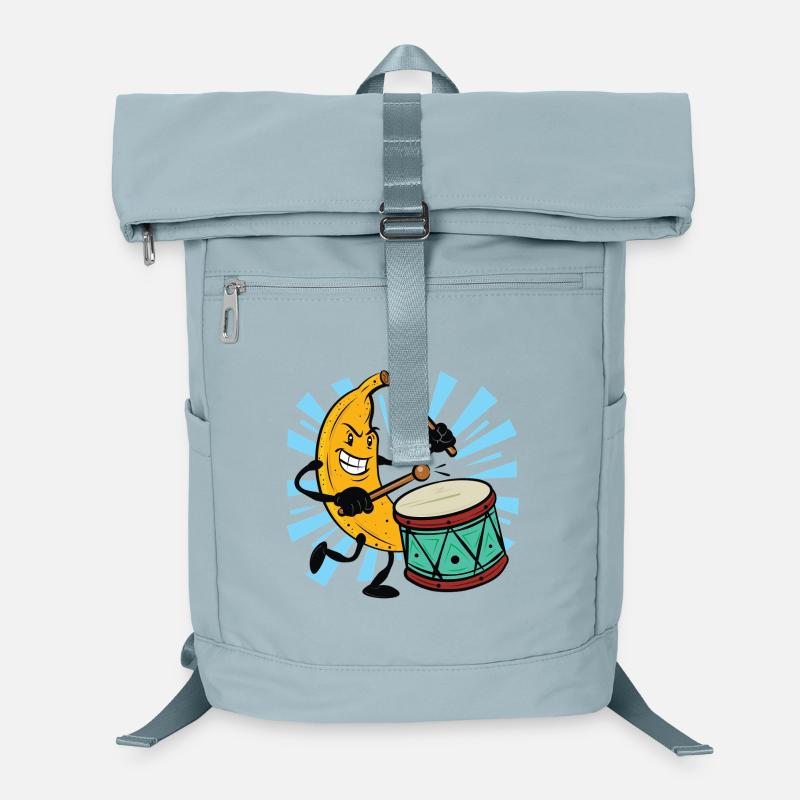 Banana Drummer Popping Drum Laptop Backpack