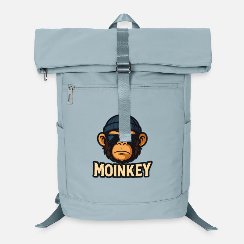 MOINKEY Monkey Design – Idée cadeau Moin Hamburg Sac à dos ordinateur