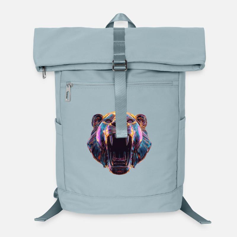 Neon tête de lion Art Design Sac à dos ordinateur