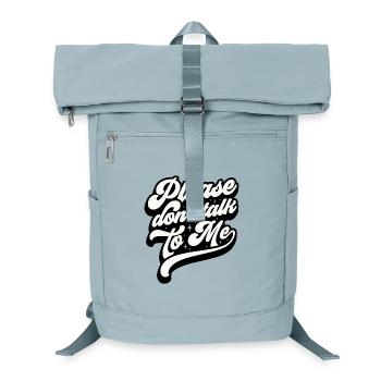 Stylisches Textmotiv für einen entspannten Style - Laptop-Rucksack  - Eisblau - Vorne
