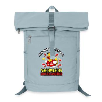 Funny rescue duck for little paramedics - Laptop Backpack - ice blue - Front