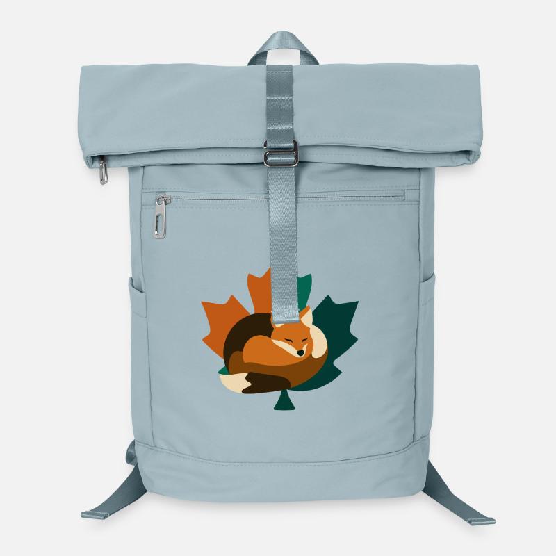 Renard en forme de feuille d’érable. Sac à dos ordinateur