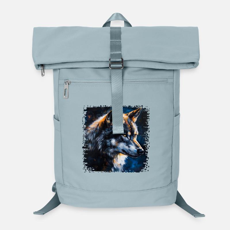 Lupus Portrait in Impressionist Style Laptop Backpack