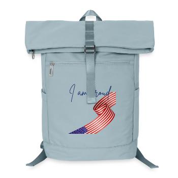 American Pride Wrapped Flag - Laptop Backpack - ice blue - Front