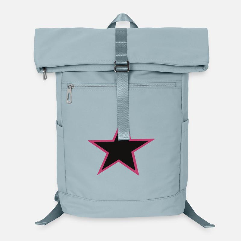 Pink Border Star Design Laptop Backpack