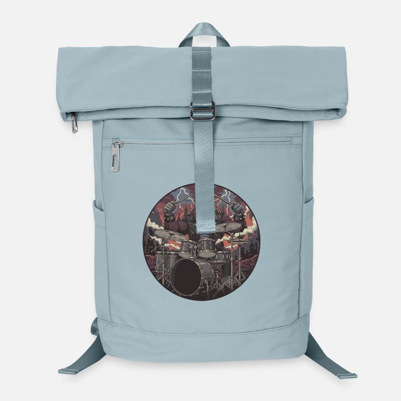 Gorilla Rock Band with Drums Laptop Backpack