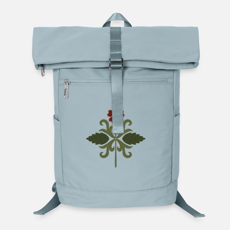 Design de symétrie florale vintage Sac à dos ordinateur