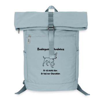 Modern, minimalist Bodeguero motif - Laptop Backpack - ice blue - Front