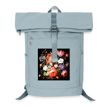 Fantaisies fleuries style baroque flamand - Sac à dos ordinateur - bleu glacier - Devant